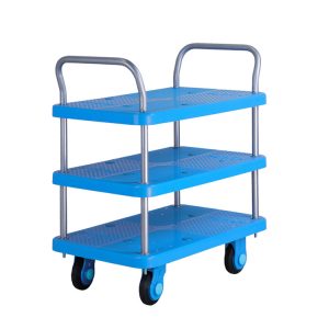 Plastic Trolley (150kg, Triple tier)