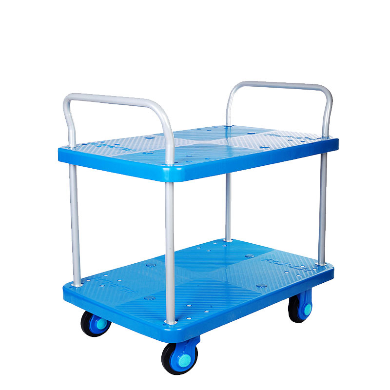 Plastic Trolley (300kg, Double tier) - Image 2