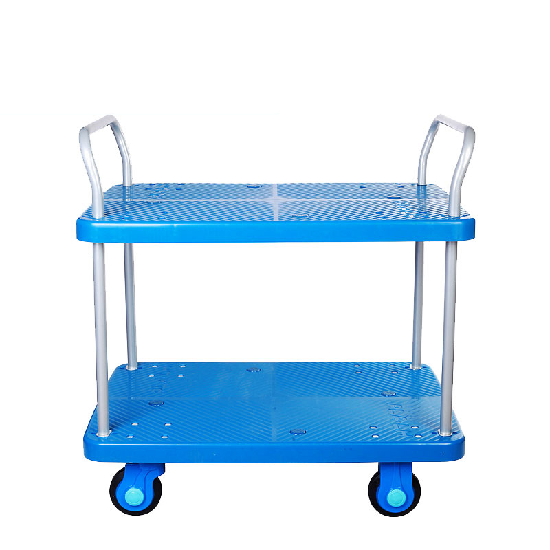 Plastic Trolley (300kg, Double tier) - Image 3