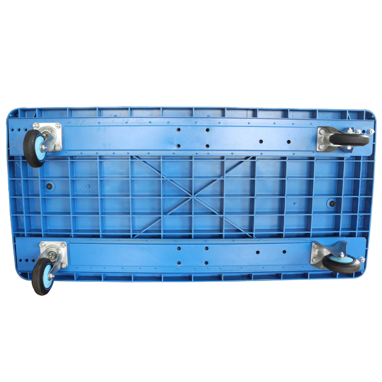 Plastic Trolley (400kg, Single tier, with Mesh) - Image 2